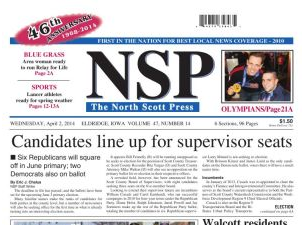 Holst Interviewed in North Scott Press